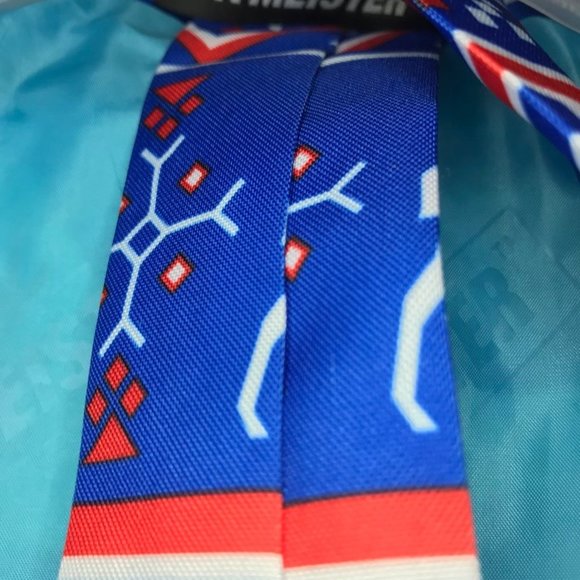 Men's Suitmeister Slim-Fit Nordic Christmas Blue Blazer - Picture 4 of 14